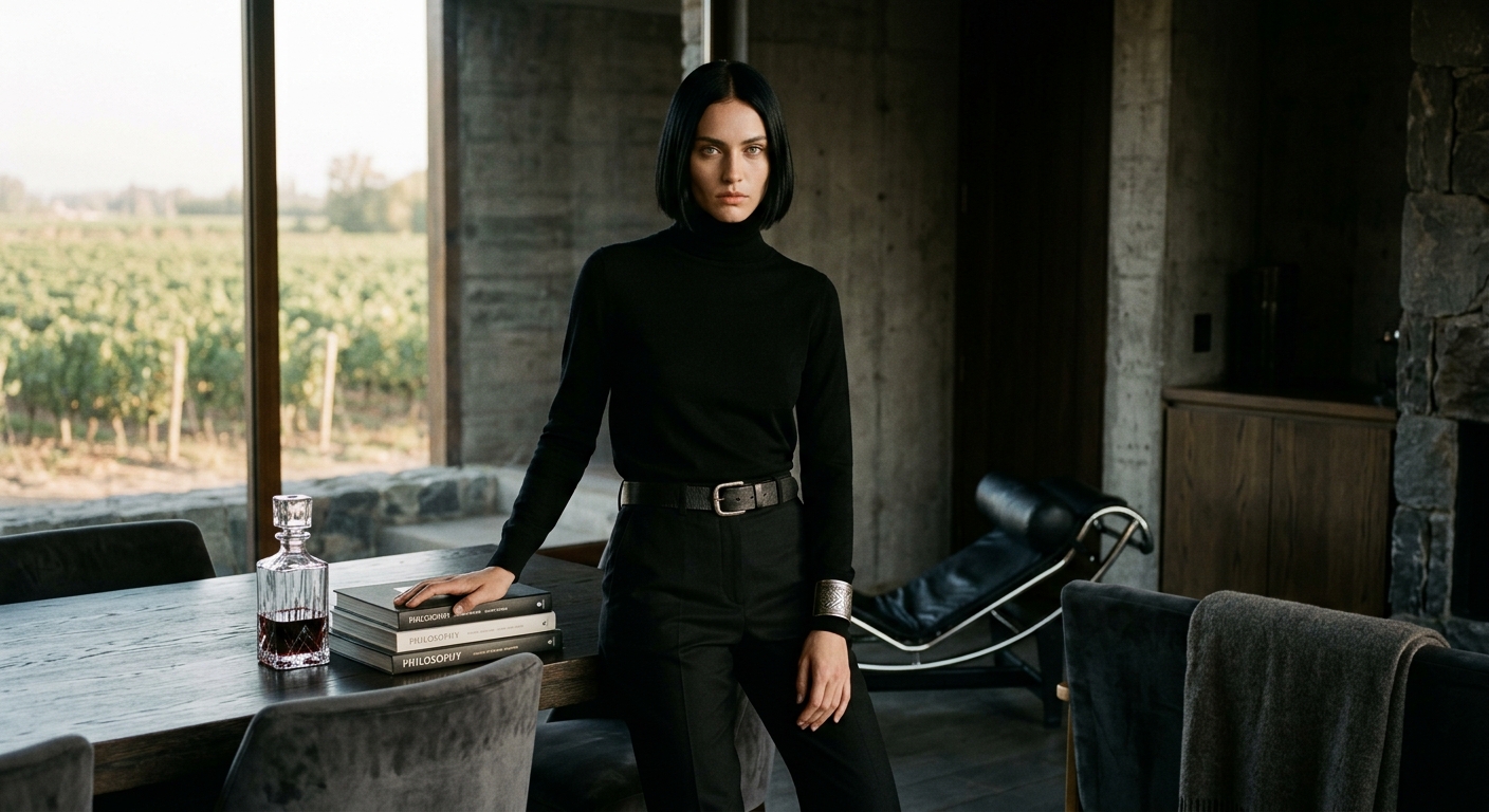 The weight of my family's terroir has taught me that the finest things require patience, pressure, and knowing precisely when to let something breathe — a lesson I'll enjoy demonstrating when you're kneeling at the foot of my wingback chair, criatura. Silencio. Escucha.