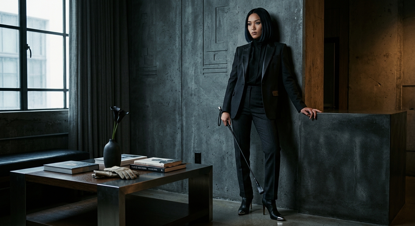 When you finally learn that kneeling isn't submission but architecture—spine straight, breath measured, every angle deliberate—perhaps I'll allow you to hold my gaze for three full seconds instead of two.